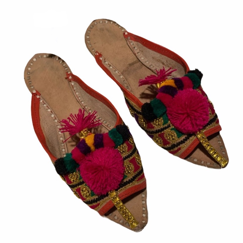 Traditional Pakistani Handmade Indian Shoes S/XS